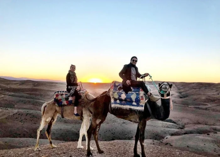 Sunset Camel Ride With Dinner At Agafay Desert