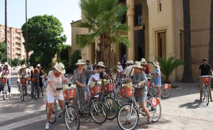 Enjoy a biking tour in Marrakech Highlights with amusing excursions and scenic views.