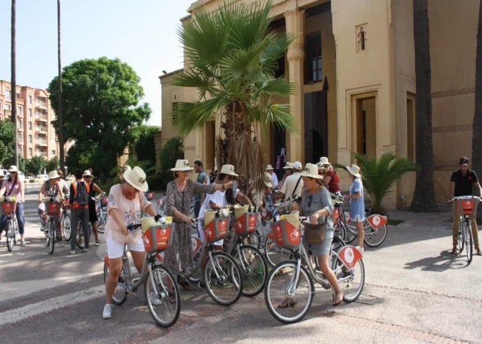 Enjoy a biking tour in Marrakech Highlights with amusing excursions and scenic views.