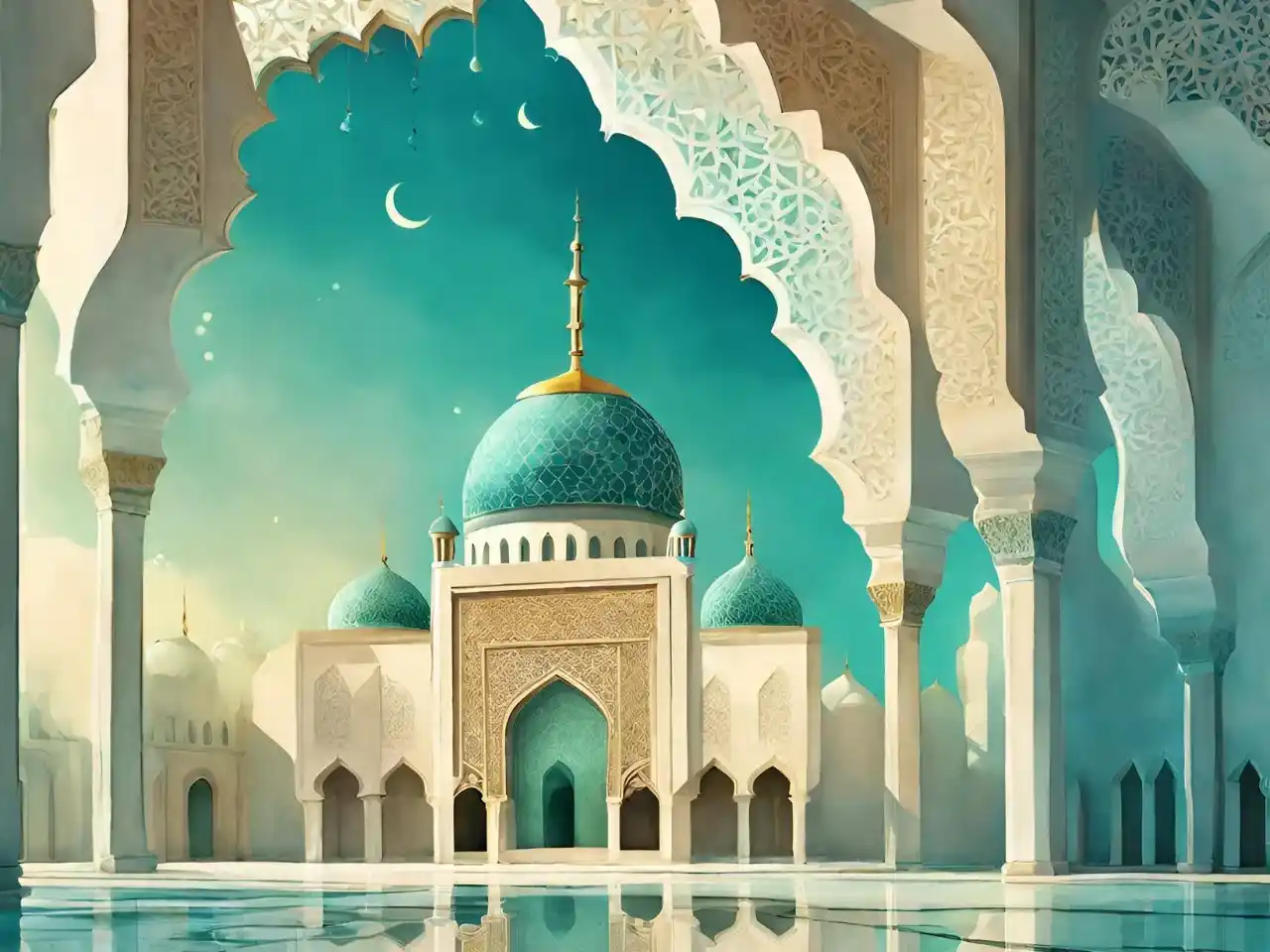 Ramadan Traditions in Morocco Image depicting Ramadan traditions in Morocco, showcasing traditional foods, festive markets, and cultural celebrations during the sacred month