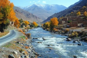 A Journey to the Atlas Mountains Waterfall : Discovering the Hidden Gem 1 Scenic View of the Atlas Mountains Waterfall